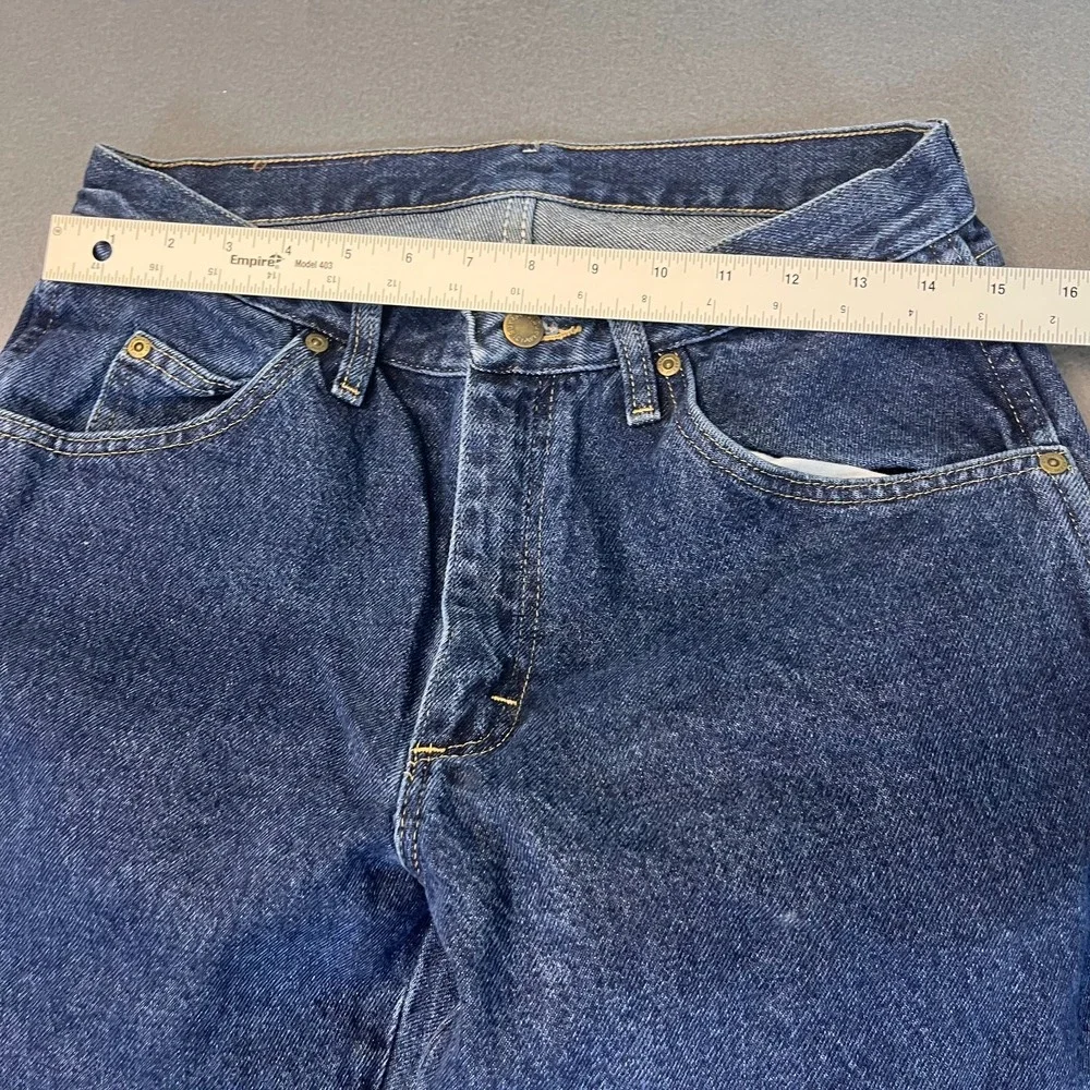Wrangler Rugged Wear Jeans Mens 32x30 Dark‎ Blue 100% Cotton Denim Workwear Dad